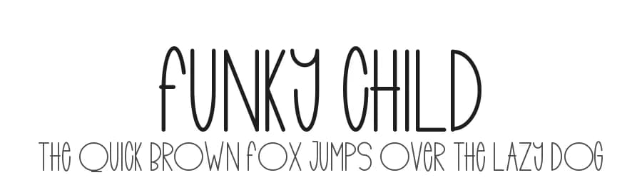 Funky Child by Andang Prasetyo — Script Handwritten Font