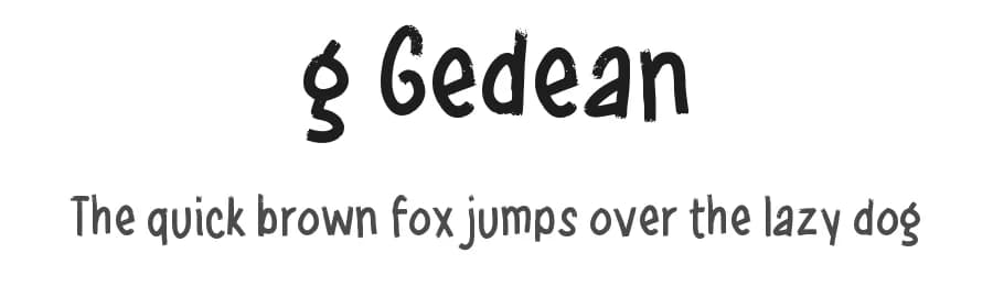 g Gedean by wepfont.com — Script Handwritten Font