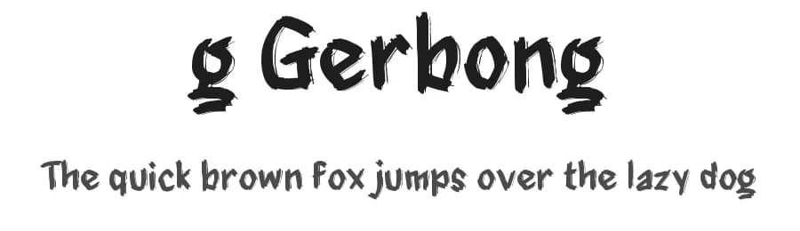 g Gerbong by wepfont.com — Script Handwritten Font