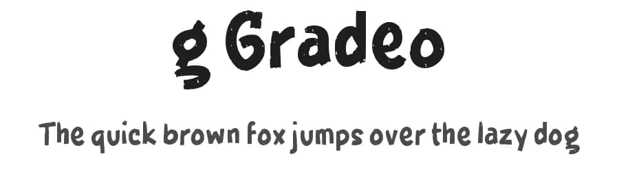 g Gradeo by wepfont.com — Script Handwritten Font