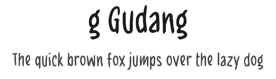 g Gudang by wepfont.com — Script Handwritten Font