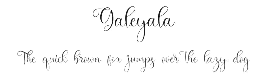 Galeyala by NanaNissa — Script Handwritten Font