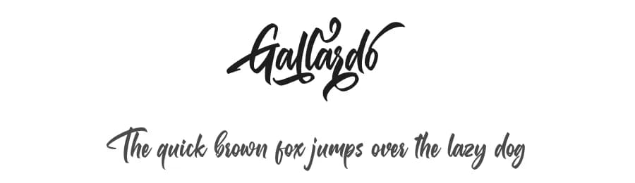 Gallardo by Motokiwo — Script Handwritten Font