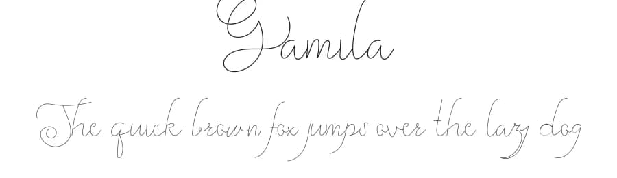 Gamila by Edric Studio — Script Handwritten Font
