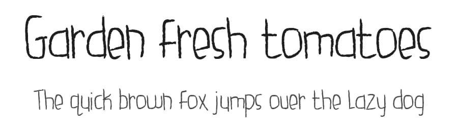 Garden fresh tomatoes by Brittney Murphy Design — Script Handwritten Font