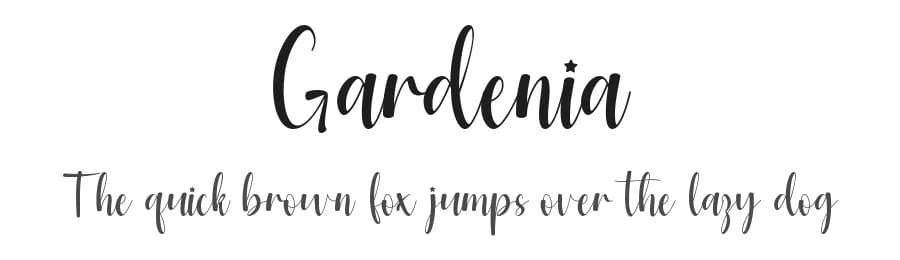 Gardenia by Wahyu Studio — Script Handwritten Font