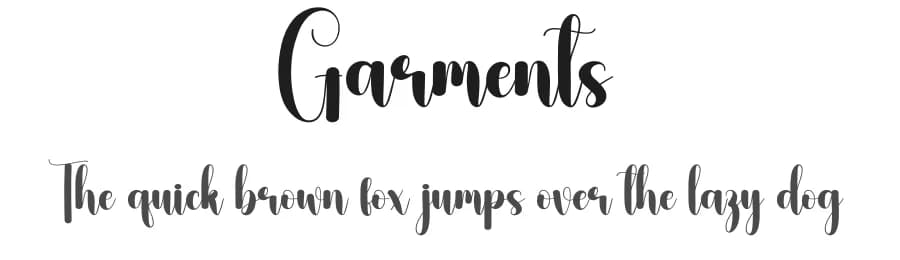 Garments by Andi Moz — Script Handwritten Font