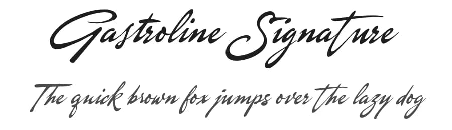 Gastroline Signature by Måns Grebäck — Script Handwritten Font