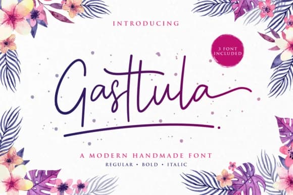 Gasttula Font by Kang1993 — Script Handwritten Font