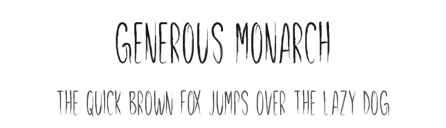 Generous Monarch by Md Shohail Bhuian — Script Handwritten Font