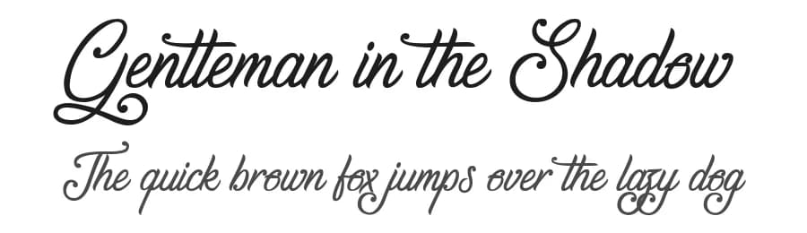Gentleman in the Shadow by Cat.B — Script Handwritten Font