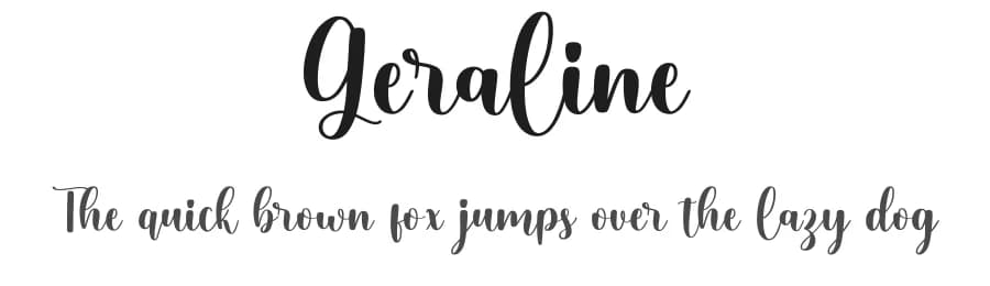 Geraline by Makashi — Script Handwritten Font
