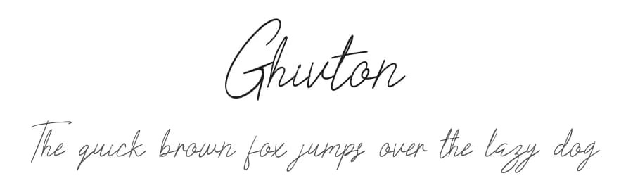 Ghivton by Edric Studio — Script Handwritten Font