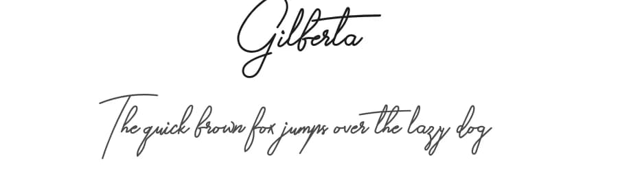 Gilberta by Letter Jos — Script Handwritten Font