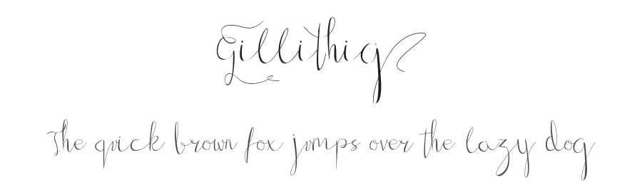 Gillithig by Skiiller Studio β Script Handwritten Font