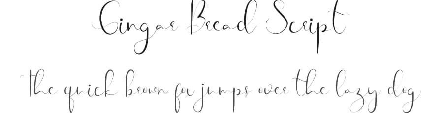 Gingar Bread Script by Edric Studio — Script Handwritten Font