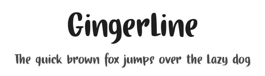 Gingerline by Hanoded — Script Handwritten Font