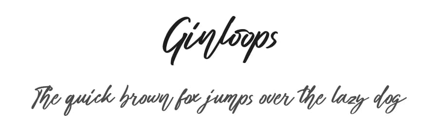 Ginloops by Maulana Creative — Script Handwritten Font