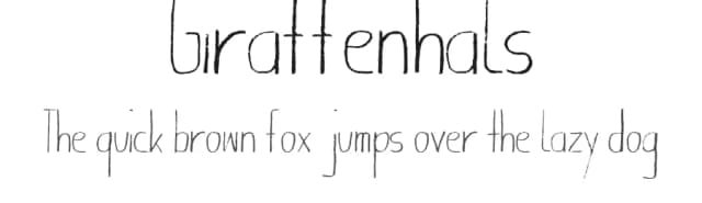 Giraffenhals by Manuel Viergutz | Typo Graphic Design — Script Handwritten Font
