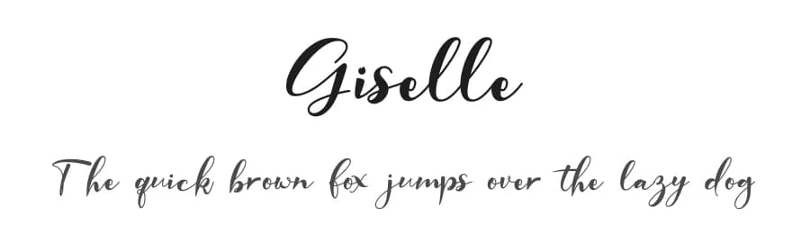 Giselle by NanaNissa — Script Handwritten Font