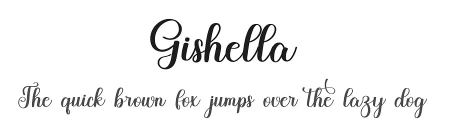 Gishella by FreshtypeINK — Script Handwritten Font