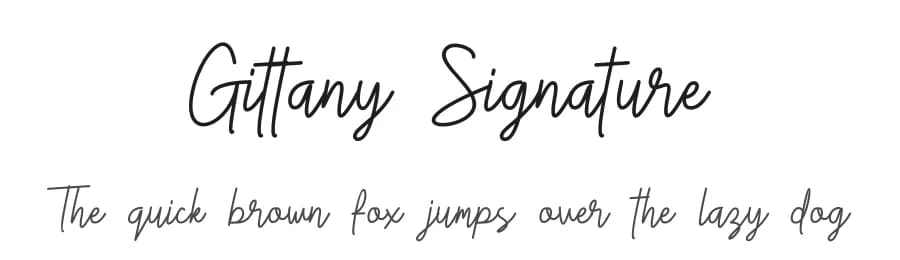 Gittany Signature by skillyasstudio.com — Script Handwritten Font