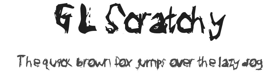 GL Scratchy by Gillett Langston β Script Handwritten Font