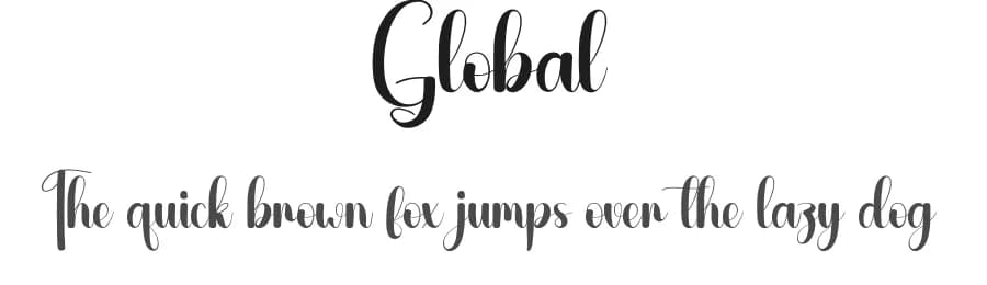 Global by Andi Moz — Script Handwritten Font