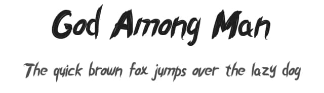 God Among Man by Slenting Art — Script Handwritten Font