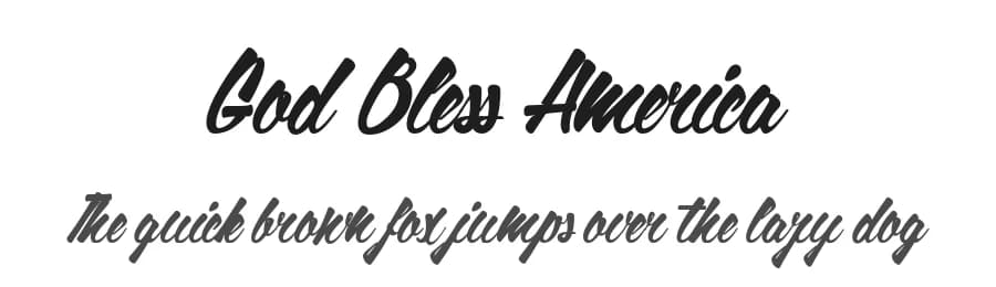 God Bless America by Maelle.K | Thomas Boucherie — Script Handwritten Font