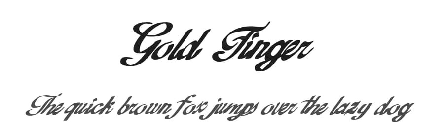 Gold Finger by Xerographer Fonts β Script Handwritten Font