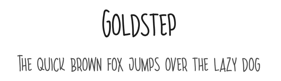 Goldstep by InspiraType — Script Handwritten Font