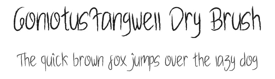 GonlotusFangwell Dry Brush by Edric Studio — Script Handwritten Font