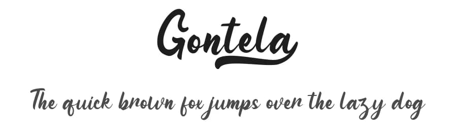 Gontela by Attype Studio — Script Handwritten Font