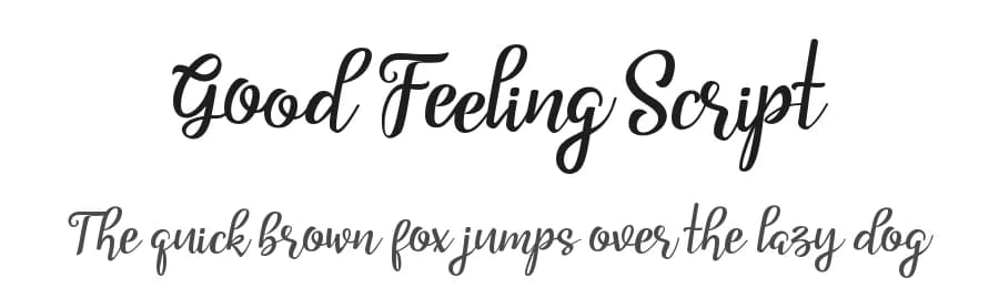 Good Feeling Script by Subectype & Orenari — Script Handwritten Font