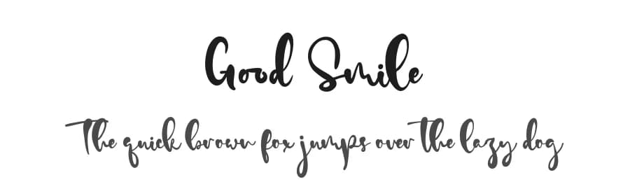 Good Smile by Vztype Studio — Script Handwritten Font