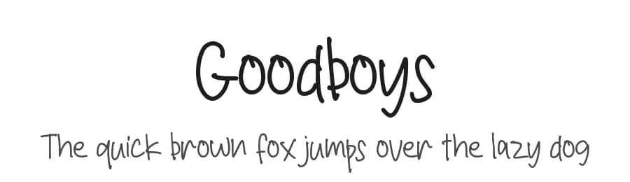 Goodboys by Letterafa Studio — Script Handwritten Font
