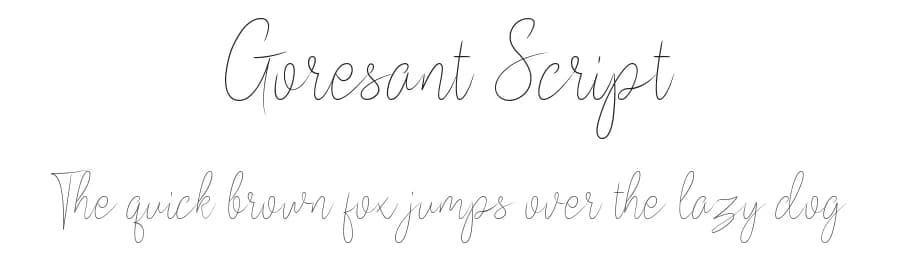 Goresant Script by Greentrik6789 — Script Handwritten Font