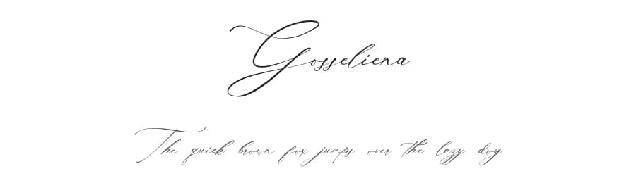 Gosseliena by Koplexs Studio — Script Handwritten Font
