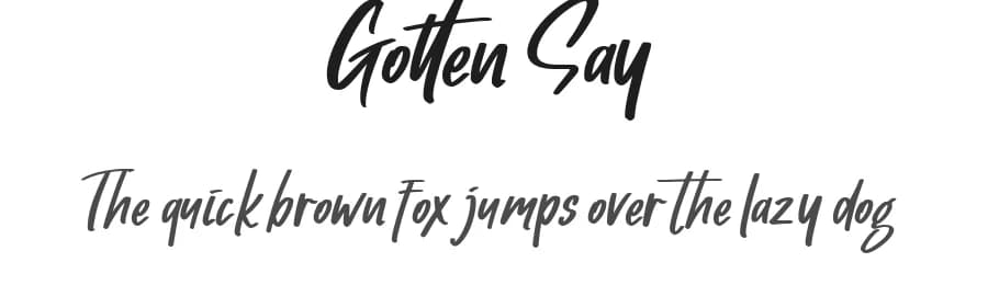 Gotten Say by Lettersiro Studio — Script Handwritten Font