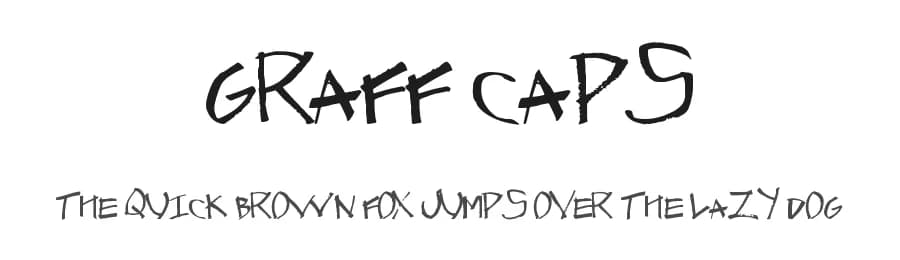 Graff Caps by Xerographer Fonts — Script Handwritten Font