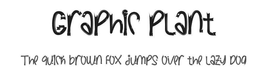 Graphic Plant by One Design — Script Handwritten Font