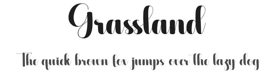 Grassland by Scratchones — Script Handwritten Font