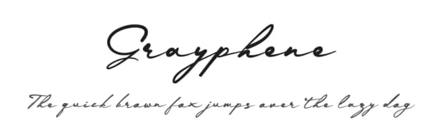 Grayphene by erlosDESIGN — Script Handwritten Font