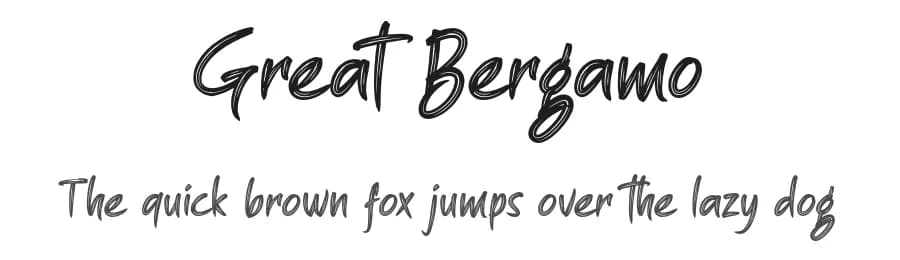 Great Bergamo by Figuree Studio — Script Handwritten Font