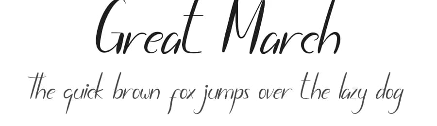Great March by Edric Studio — Script Handwritten Font