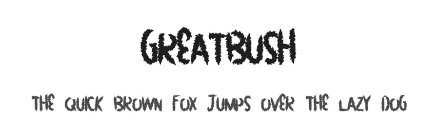 GreatBush by Xerographer Fonts — Script Handwritten Font