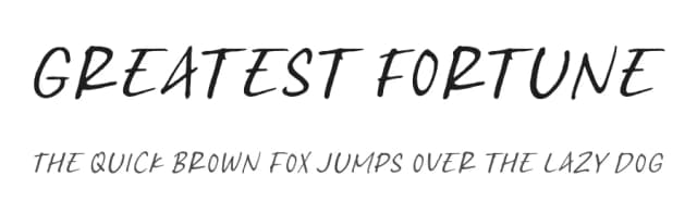 Greatest Fortune by Atha Ruah — Script Handwritten Font
