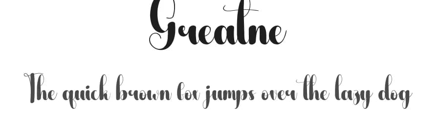 Greatne by Andi Moz — Script Handwritten Font