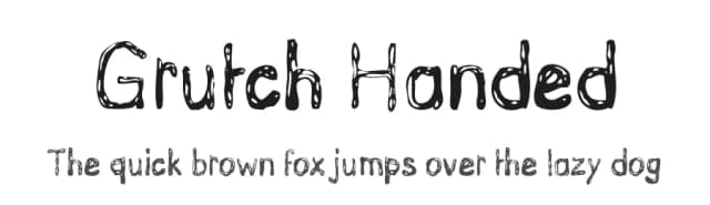 Grutch Handed by Steeve Gruson — Script Handwritten Font